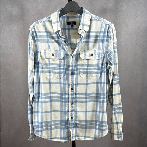 George Men’s Flannel Button-Up Shirt - Picture 3 of 7